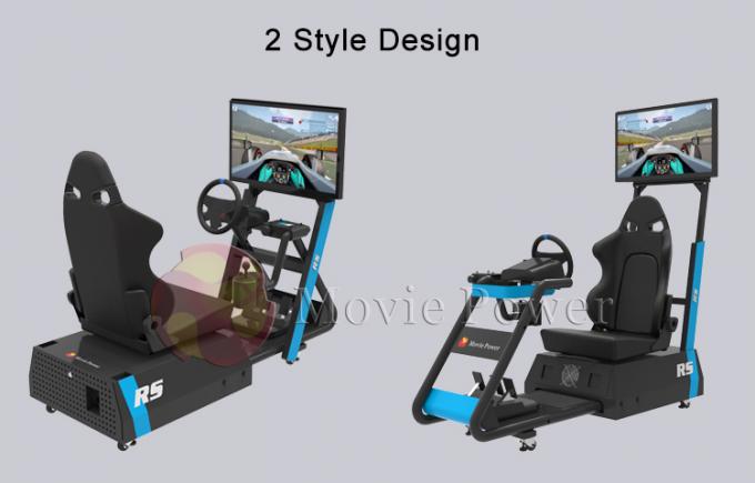 Pequeño juego casero VR hidráulico que compite con al conductor de coche del simulador Equipment 0.5KW 3