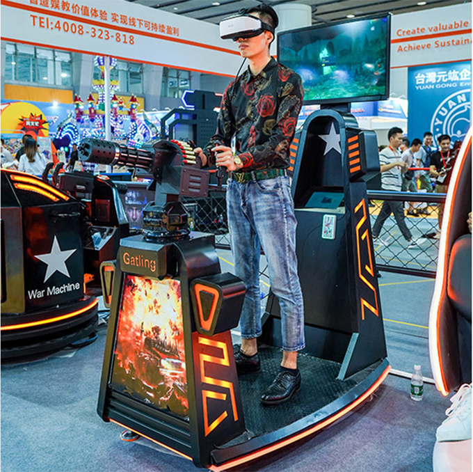 Realidad virtual Juegos de disparos Gatling Gun Juegos de disparos 9d VR Simulador de disparos Zombie Arcade Machine 2