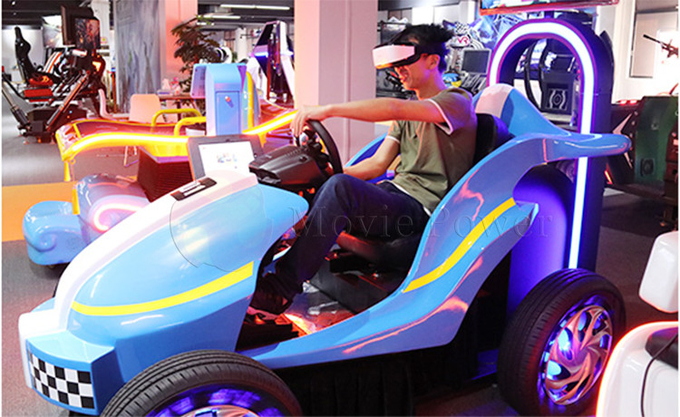 Juego de carreras de coches multijugador de simulador de conducción de realidad virtual 9D para niños para entretenimiento 3