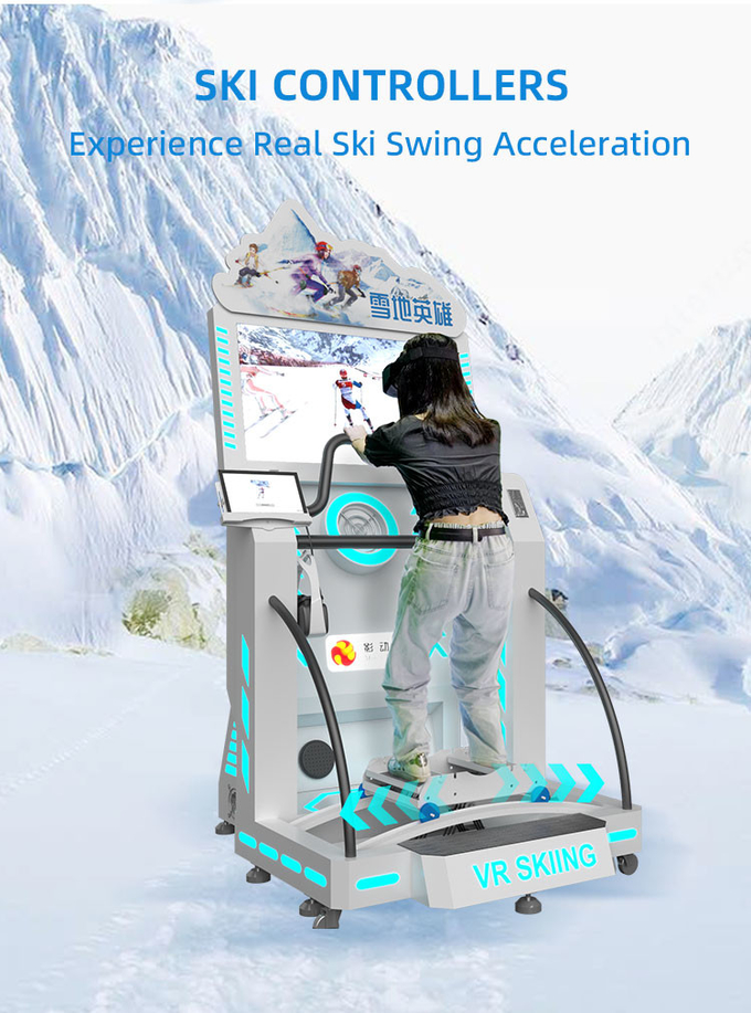 Simulador de esquí en interiores Simulador de tabla de nieve 9d Realidad virtual VR Simulador de máquinas Equipo de parque de diversiones 3