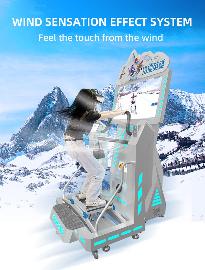 Simulador de esquí en interiores Simulador de tabla de nieve 9d Realidad virtual VR Simulador de máquinas Equipo de parque de diversiones 2