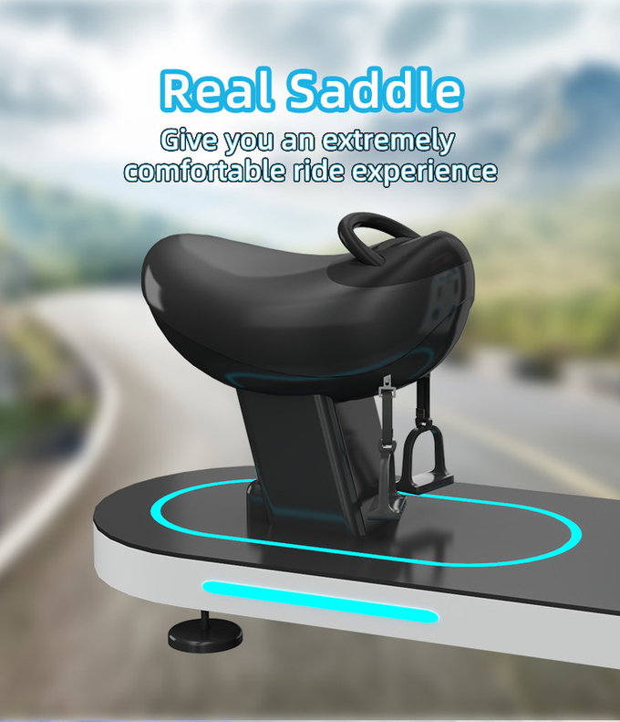 1 jugador 9D simulador de realidad virtual caballo montar VR máquina de juego moneda operada 3