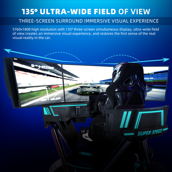 Velocidad de fichas del espacio de la realidad virtual del simulador de VR que compite con que compite con la máquina de juego 8