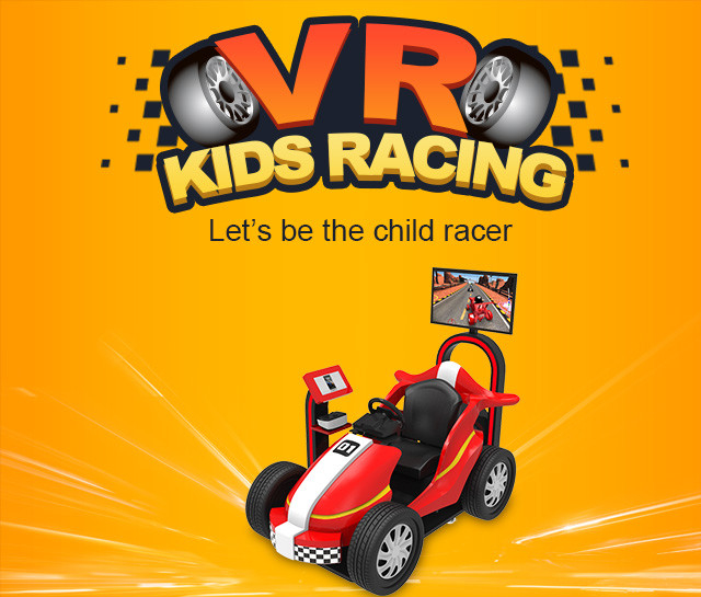 Parque temático VR Rides 9D Juego de carreras para niños Simulador de monedas Automóvil operado Máquina arcade 0