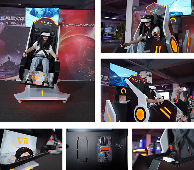 Silla del simulador VR de la rotación de VR 360 con la silla emocionante de la rotación de la realidad virtual de 50 juegos 2