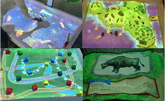 Caja mágica interactiva multijugadora de la arena del juego del patio de los niños del juego interactivo interior de AR 1