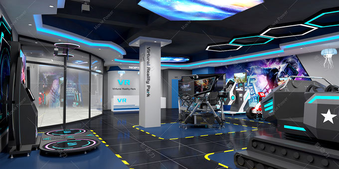 Simulador interactivo de la máquina de juego de la realidad virtual 9d para el patio interior 0