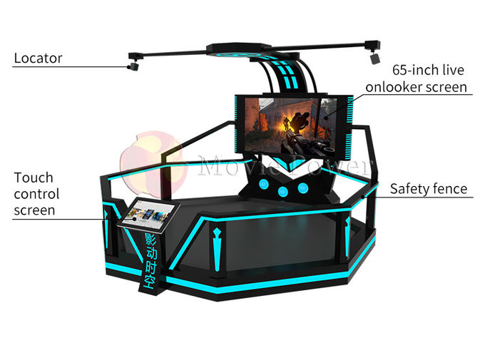 Sistema eléctrico interior interactivo del cine del juego 9D VR del tiroteo del vuelo de HTC VIVE 1