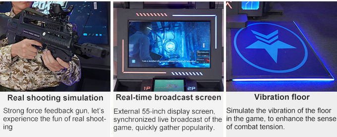 Infinity Battle VR Juegos de Tiro Multijugador 9d Shooter Simulador de Arma Juego de Arcade Para Comercial 3