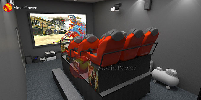 200 sistema interactivo del simulador de la máquina de juego del arma del poder de la película del cine de los asientos 7D 0
