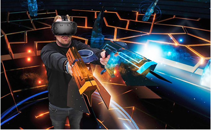 9d 1 máquina de juego electrónico del simulador del tiroteo del jugador VR 0