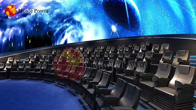 Medio teatro atractivo curvado esférico de la bóveda del cine de la pantalla 5D 0