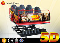 Sistema eléctrico del teatro casero del cine 5D del proyector de la plataforma 5D del movimiento con el cine Seat del movimiento 4D