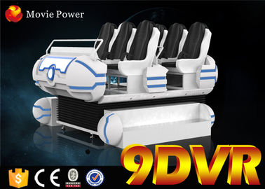 Las películas exclusivas/la familia 6 del cine de los juegos 9D VR asienta la fibra de vidrio de la silla del movimiento 6DOF
