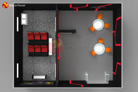 Escena multi interactiva del efecto del sistema del cine que tira 7D de la persona interior del equipo 6