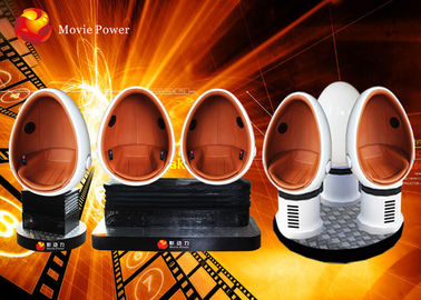 3 asientos interactivos 360 simulador DC 220V 4.5KW del cine del huevo 9D VR del grado