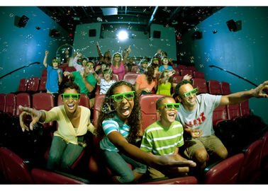 Teatro de lujo del anuncio publicitario 4D, cine de la película de 4D Immersive con 7,1 el teatro eléctrico especial sano de la plataforma 4D del efecto 3dof