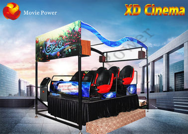 Inyección del aire/cine de la realidad virtual del simulador 9D del agua XD del soplo con 2 - 12 Seat