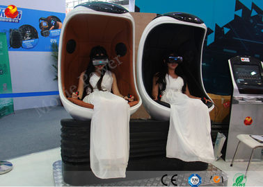2 juego de Rider Virtual Reality Roller Coaster del movimiento del simulador 9d del cine del huevo de los asientos VR