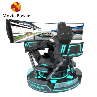 Plataforma hidráulica del movimiento de la máquina de juego del simulador de las carreras de coches 4d 6dof que conduce el simulador