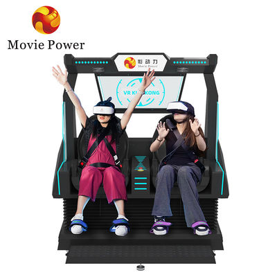5.0KW 9d VR Cinema 2 asientos montaña rusa VR silla arcade 4d 8d simulador de realidad virtual con disparo