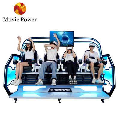 Parque temático montaña rusa 9d VR Simulador 4 jugadores Arcade Machine 9d Vr silla de cine