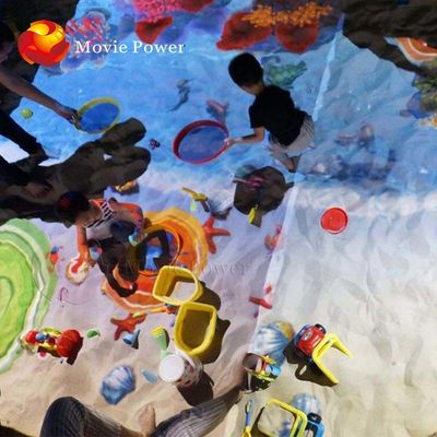 juegos interactivos de los niños del piso del poder 3D de la película 0.45kw para el centro del patio