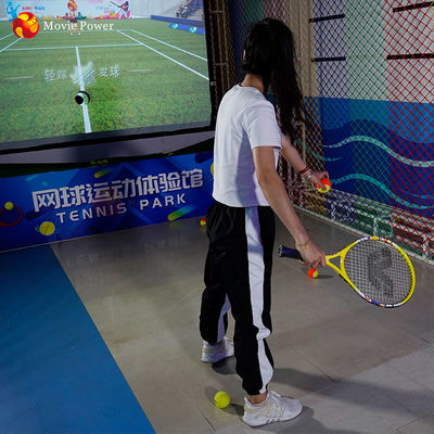 1 máquina interactiva de la realidad virtual del juego del tenis de los niños del parque temático del jugador VR
