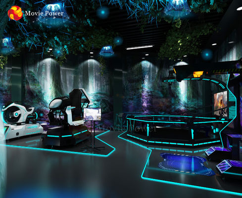 Simulador de la motocicleta de la realidad virtual de los juegos 9d del parque de atracciones