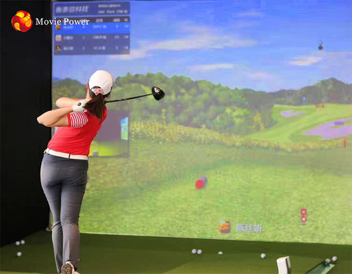 Proyección interior virtual profesional ROHS del simulador del golf