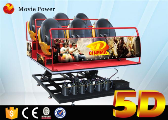 El simulador lleno del movimiento del simulador de la máquina de juego 5d utilizó el teatro de película 5D para la venta 0