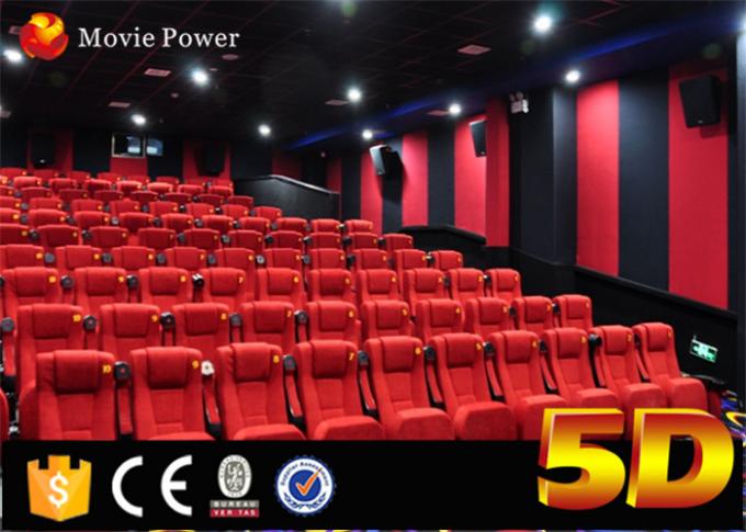 Sillas electrónicas del asiento del teatro del sistema 220V 3 DOF 4d hechas del cuero con efectos especiales 0