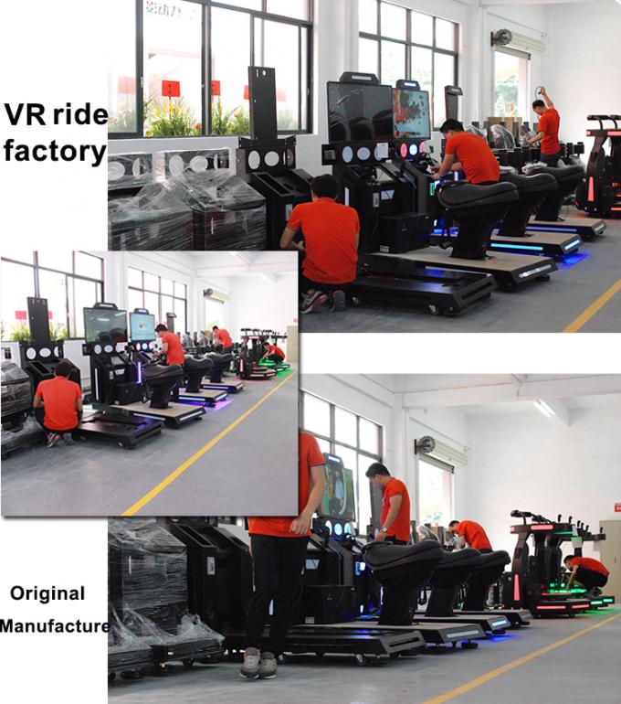 Simulador fresco de la carrera de caballos de los vidrios VR de solo Seat HTV VIVE del movimiento que tira el cine de la realidad virtual 1