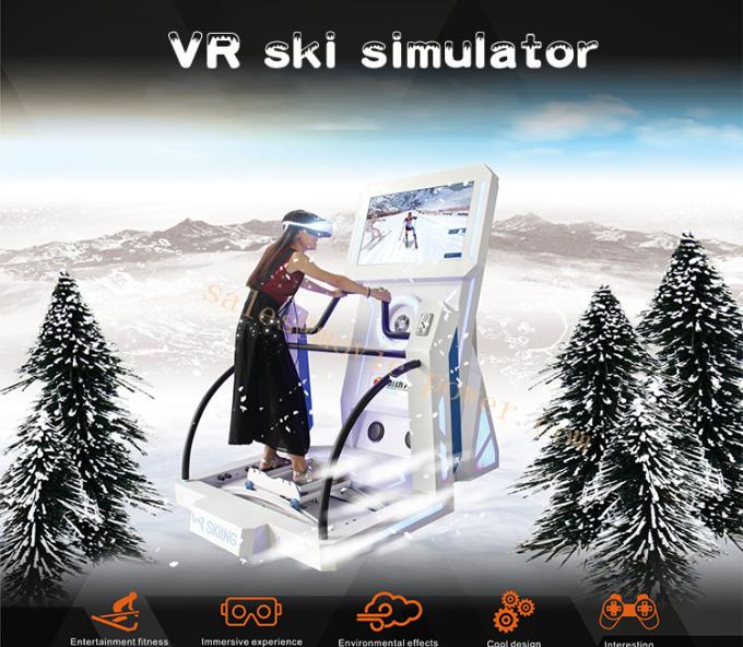 Equipo de esquí del patio del simulador de la realidad virtual de la diversión 0