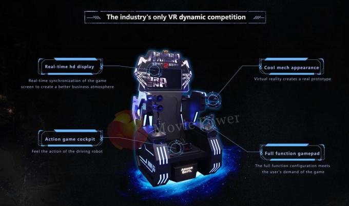 El simulador Mech de la máquina de juego del parque de atracciones 9D VR combinó para arriba la lucha de Vr 1