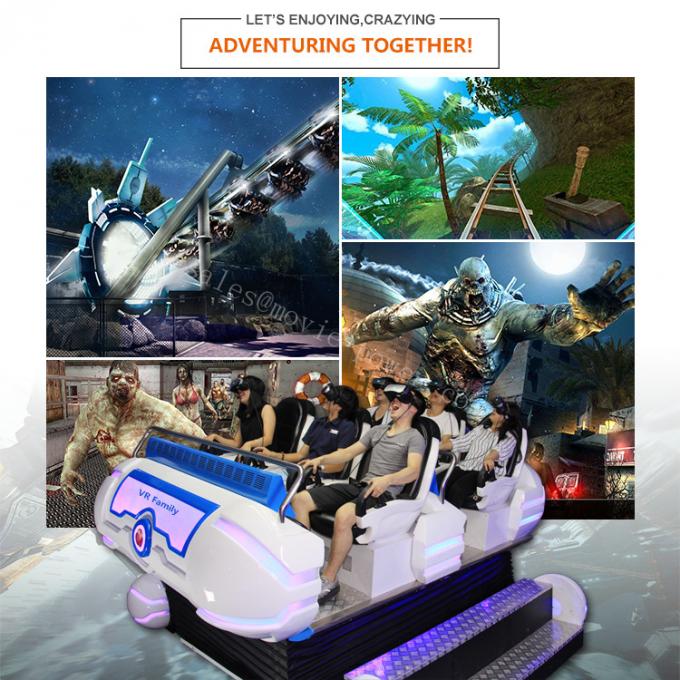 6 barco de aluminio del simulador de la realidad virtual de los asientos 9D para el parque de atracciones 2