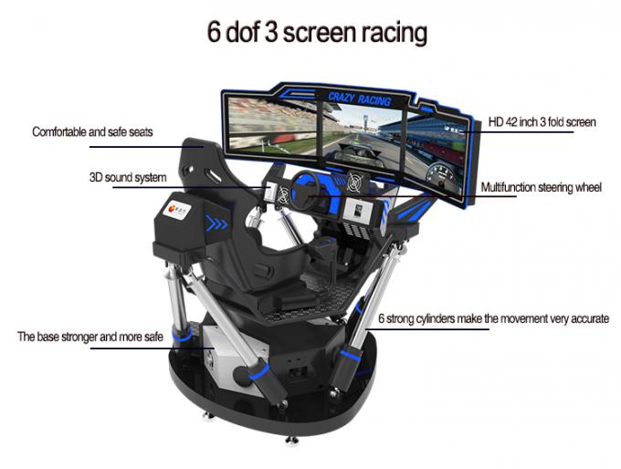 Pantallas dinámicas Arcade Game Machines del simulador 3 de 360 grados 9D VR 0