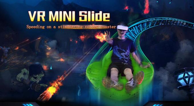 Montaña rusa del simulador de la silla VR del movimiento de la máquina de juego de la realidad virtual de la experiencia del juego que emociona para el parque de atracciones 0