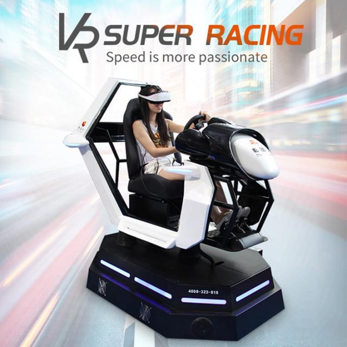 4 conducción de automóviles de la ciudad de la raza de la realidad virtual del poder F1 de la película del simulador de los jugadores que compite con que compite con VR 0