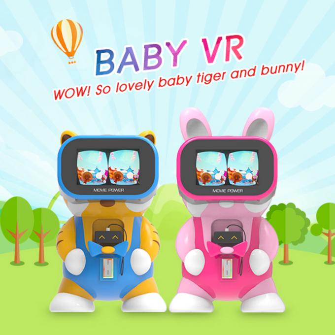 La manija submarina de la aventura de la máquina de juego de la realidad virtual de los niños sostuvo el casco de VR 0
