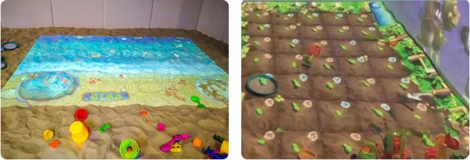 Juegos mágicos interactivos del sistema de proyección del piso del niño interior del patio de los niños 1