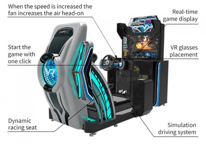 Arcade Game 9d que conduce la máquina de juegos de fichas del coche de competición de los niños del simulador 2