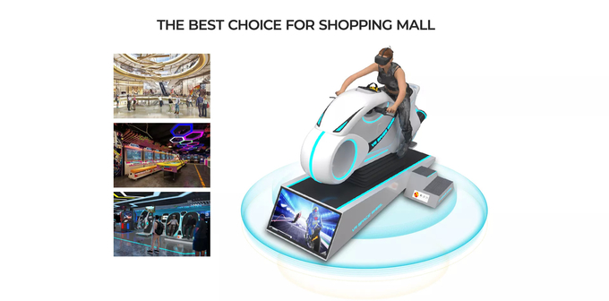 VR que compite con el coche Arcade Ride de las carreras de coches del motor del simulador del movimiento del coche de carreras VR del juego del simulador 9d VR 4