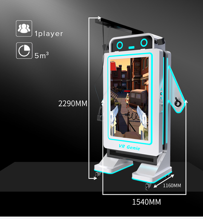 Equipo interactivo del parque de Arcade Coin Operated Game Machine 9d Vr de la simulación de Vr que tira 0