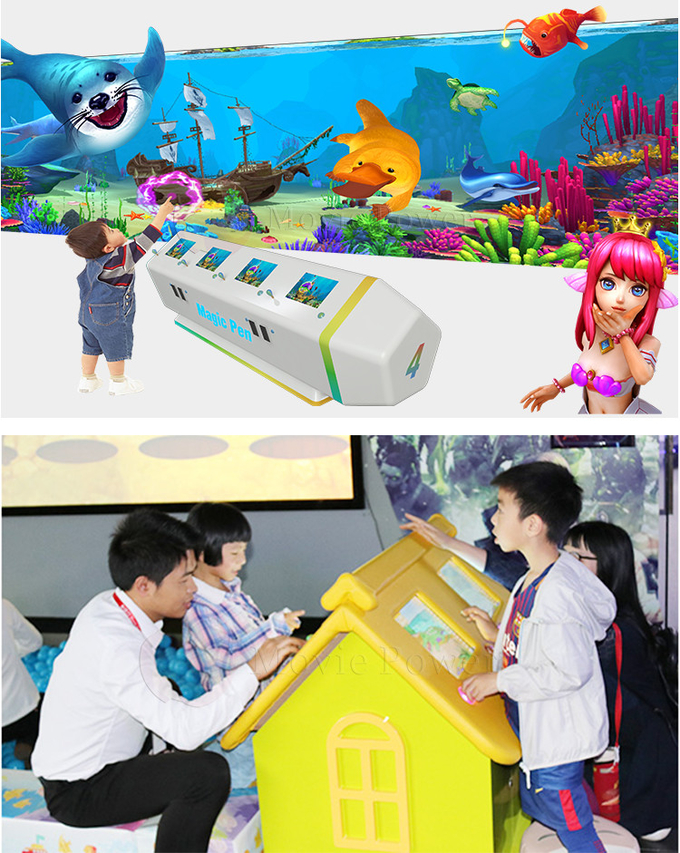 Juegos multijugador para niños 3d Proyector AR interactivo Interiores Juegos de pintura para niños 1
