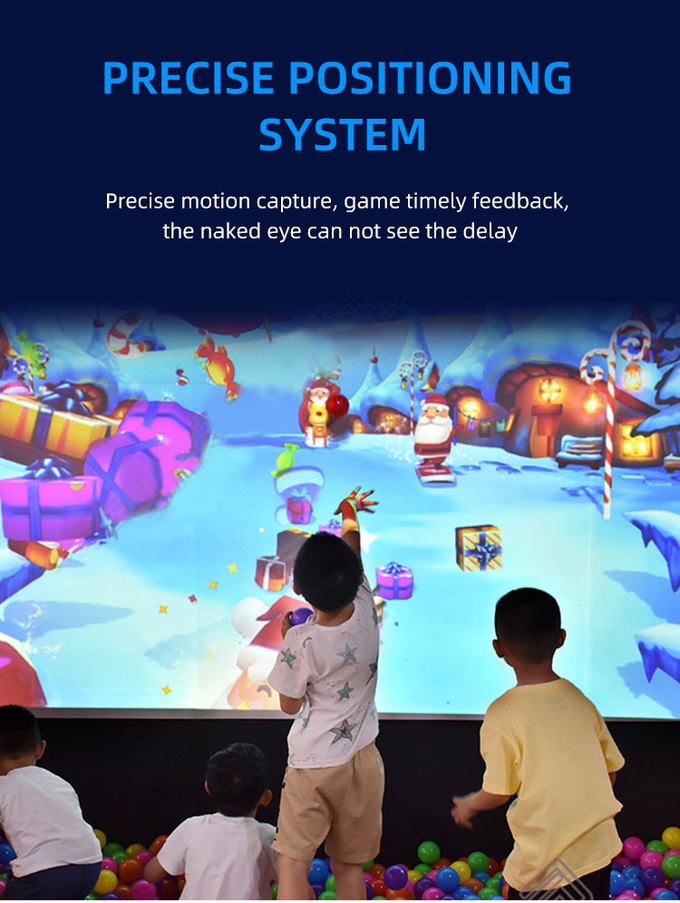 Juego de pared de proyección interactiva de bola mágica AR juegos de proyector interactivo para niños AR 2