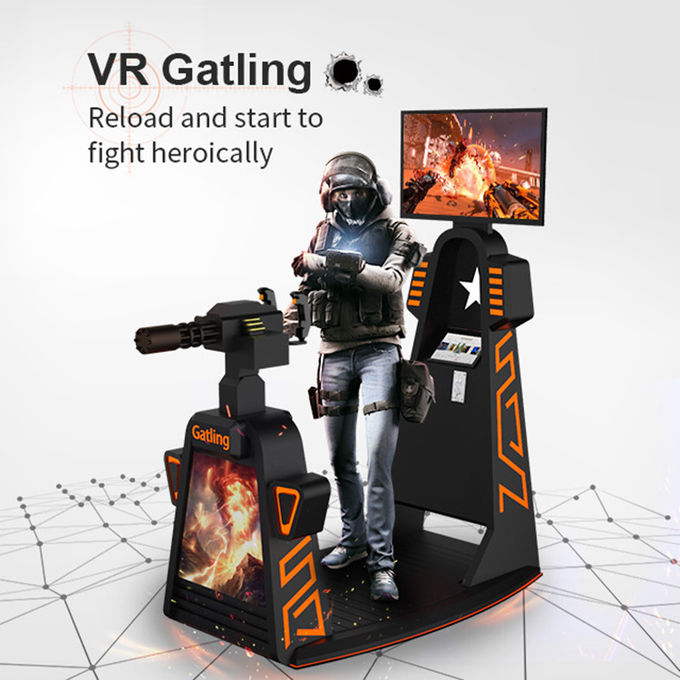 Realidad virtual Juegos de disparos Gatling Gun Juegos de disparos 9d VR Simulador de disparos Zombie Arcade Machine 0