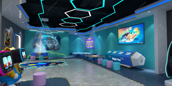 Cine interactivo Arcade Machines Virtual Reality Simulator del parque temático de la diversión VR 0