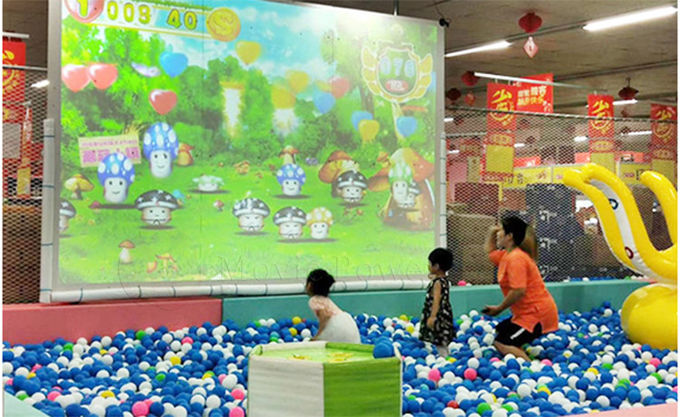 Olográficos interactivos de AR de la proyección de la pared de los niños aumentados hacen publicidad del proyector mágico de la bola de AR del juego 0