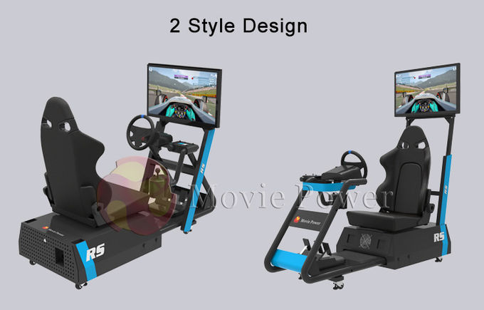 Huella de la máquina de juego del simulador de las carreras de coches de la realidad virtual pequeña para el uso comercial casero 0
